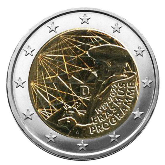 Piece 2€ Erasmus Programme Pièce de 2€ commémorative 2022 : ALLEMAGNE (35 ans du programme ERASMUS)