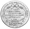 10 EUROS ARGENT - FRANCE - OLYMPE DE GOUGES