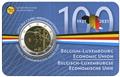 BU : 2 EURO COMMEMORATIVE 2021 : BELGIQUE - UNION ECONOMIQUE AVEC LE LUXEMBOURG (Version flamande)