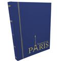 PERFECTA : Classeur fixe pour timbres Souvenir de Paris (Petit modèle-Pages Noires-16p.) Lot de 3