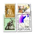 PORTUGAL: envelope of 100 stamps