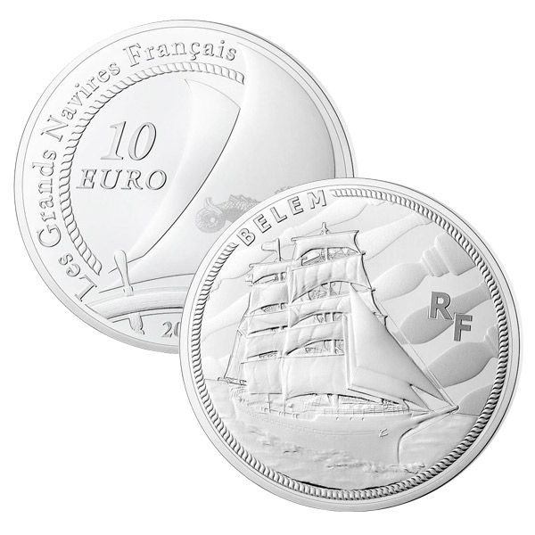 10 EUROS ARGENT - FRANCE - LE BELEM 10 EUROS ARGENT - FRANCE - LE BELEM