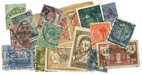 Monde : Timbres perforés Monde : Timbres perforés