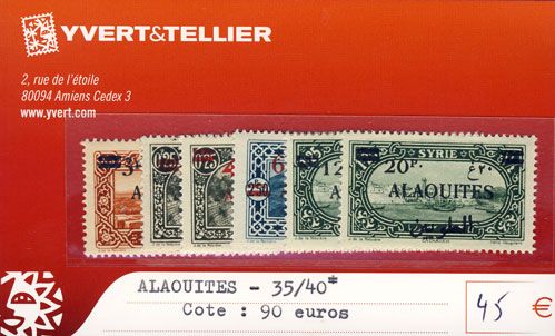 ALAOUITES - n° 35/40* ALAOUITES - n° 35/40*