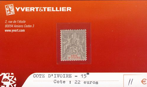 COTE D´IVOIRE - n° 15* COTE D´IVOIRE - n° 15*
