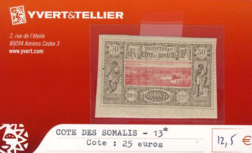 COTE DES SOMALIS - n° 13* COTE DES SOMALIS - n° 13*