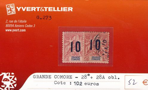 GRANDE COMORE - n° 28*/28A Obl.