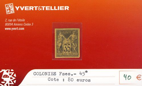COLONIES FRANCAISES - n° 45* COLONIES FRANCAISES - n° 45*