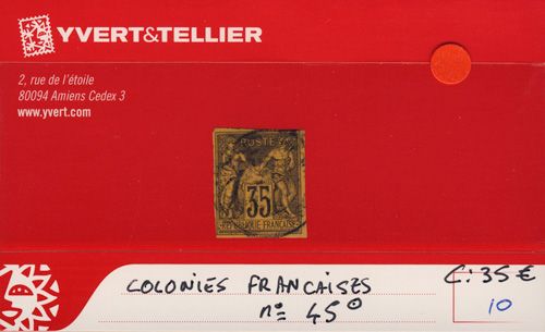 COLONIES FRANCAISES - n° 45 Obl. COLONIES FRANCAISES - n° 45 Obl.