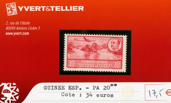 GUINEE ESPAGNOLE PA - n°20** GUINEE ESPAGNOLE PA - n°20**