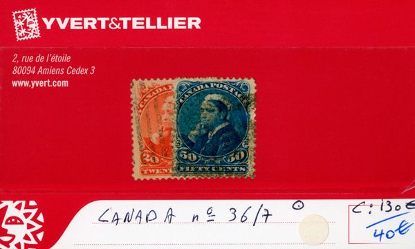 CANADA - n°36/37 obl. CANADA - n°36/37 obl.