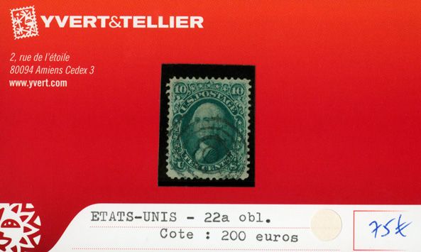 ETATS-UNIS - n°22a obl. ETATS-UNIS - n°22a obl.