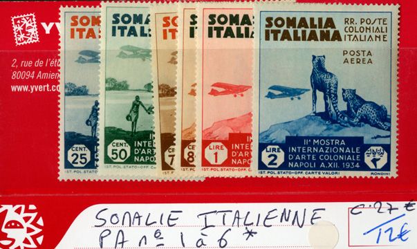 SOMALIE ITALIENNE PA - n°1/6* SOMALIE ITALIENNE PA - n°1/6*