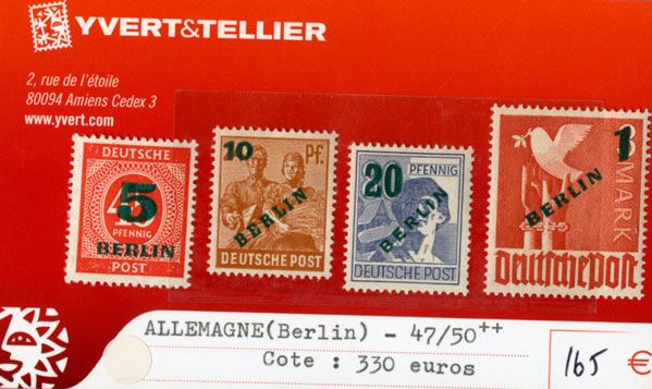 ALLEMAGNE BERLIN - n°47/50** ALLEMAGNE BERLIN - n°47/50**