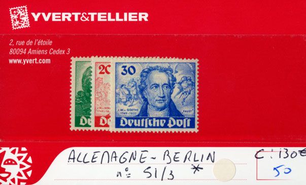 ALLEMAGNE BERLIN - n°51/53* ALLEMAGNE BERLIN - n°51/53*