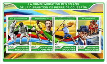 n° 5586/5589 - Timbre TOGO  Poste