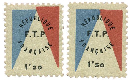 n°1/2** (Mayer) - Timbre FRANCE Libération (Evian) n°1/2** (Mayer) - Timbre FRANCE Libération (Evian)