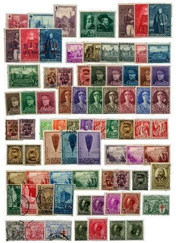 BELGIQUE : Collection 1850/1945 **/*/obl. BELGIQUE : Collection 1850/1945 **/*/obl.
