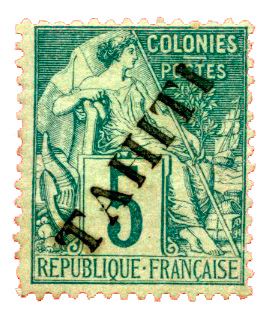 n°10* - Timbre TAHITI Poste n°10* - Timbre TAHITI Poste
