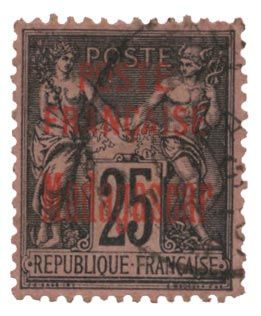 n° 17 obl. - Timbre MADAGASCAR Poste n° 17 obl. - Timbre MADAGASCAR Poste