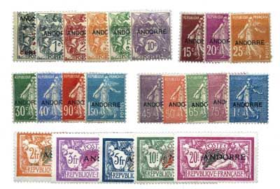 n°1/23* - Timbre Andorre Poste n°1/23* - Timbre Andorre Poste