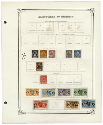 SAINT PIERRE ET MIQUELON : Petite collection */obl. SAINT PIERRE ET MIQUELON : Petite collection */obl.