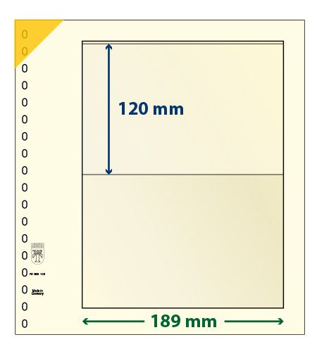 Feuille neutre LINDNER-T : 1 bande-802105 (x10) Feuille neutre LINDNER-T : 1 bande-802105 (x10)