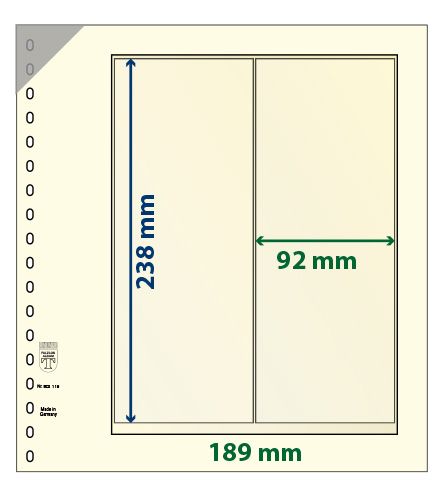 Feuille neutre LINDNER-T : bandes pour roulettes et carnets-802119 (x10) Feuille neutre LINDNER-T : bandes pour roulettes et carnets-802119 (x10)