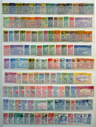 GUADELOUPE : Collection 1899/1947 **/*/obl. GUADELOUPE : Collection 1899/1947 **/*/obl.