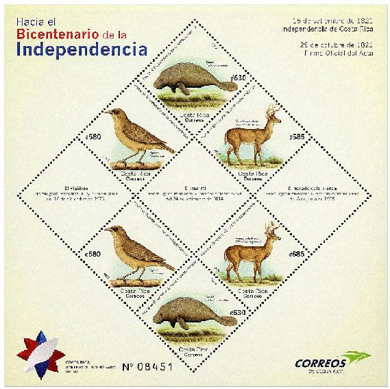 n° 69 - Timbre COSTA RICA Blocs et feuillets