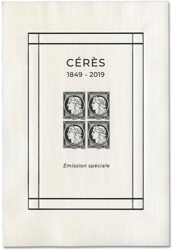 Bloc Feuillet Cérès 1849/2019 - Emission spéciale Bloc Feuillet Cérès 1849/2019 - Emission spéciale