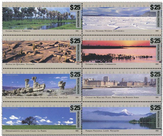 n° 2403A/2410A - Timbre ARGENTINE Poste