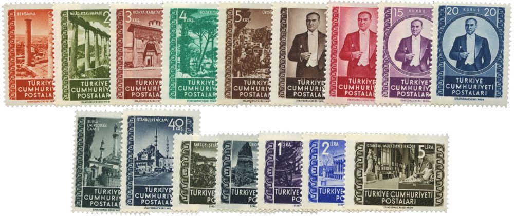 n°1144/1159** - Timbre TURQUIE Poste n°1144/1159** - Timbre TURQUIE Poste