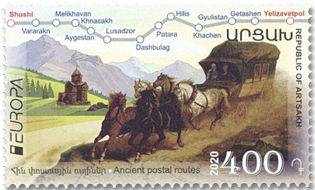 n° 181/182 - Timbre ARMENIE (Haut-Karabakh) Poste n° 181/182 - Timbre ARMENIE (Haut-Karabakh) Poste