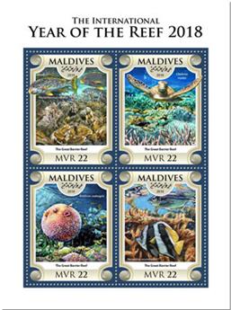 n° 6314/6317 - Timbre MALDIVES Poste