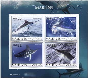 n° 7205/7208  - Timbre MALDIVES Poste