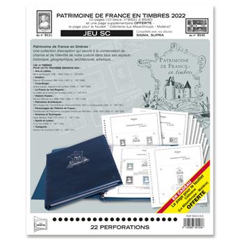PATRIMOINE DE FRANCE EN TIMBRES SC : 2021 (jeux avec pochettes)