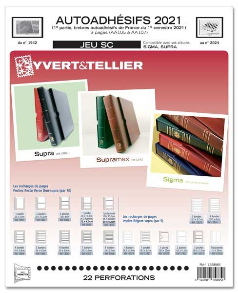 FRANCE AUTOADHESIFS SC : 2021 - 1ER SEMESTRE (Jeu avec pochettes) FRANCE AUTOADHESIFS SC : 2021 - 1ER SEMESTRE (Jeu avec pochettes)