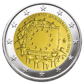 €2 COMMEMORATIVE COIN 2015 : GERMANY D (30th BIRTHDAY OF THE EUROPEAN FLAG)