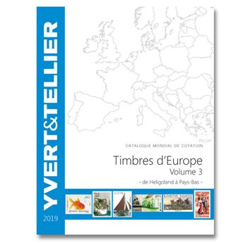 EUROPE Volume 3 - 2019 (Catalogue des timbres des pays d´Europe de H à P)