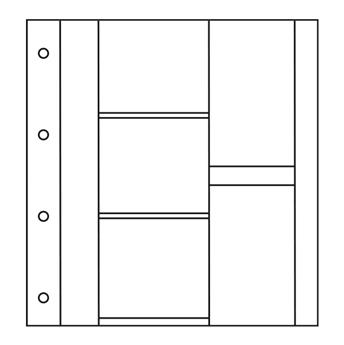 Recargas ALBUM CP LUXE: 3 compartimentos horizontais + 2 verticais