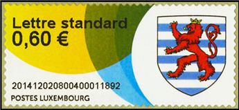 n° 6 - Timbre LUXEMBOURG Timbres de distributeurs
