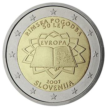 2 EURO COMMEMORATIVE 2007 : SLOVENIE (50e anniversaire du traité de Rome)
