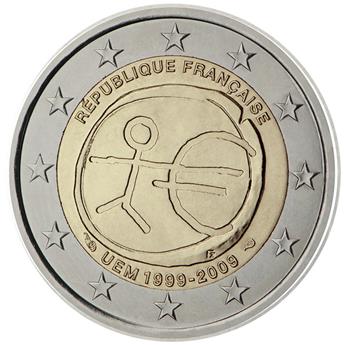 2 EURO COMMEMORATIVE 2009 : FRANCE (10e anniversaire de l´Union Économique et Monétaire)