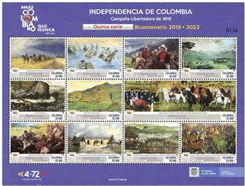 n° 2208/2218 - Timbre COLOMBIE Poste
