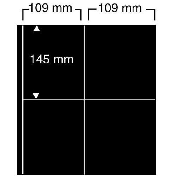 FEUILLES "COMPACT A4" (8 POCHES : CARTES A JOUER) - SAFE® (x10)