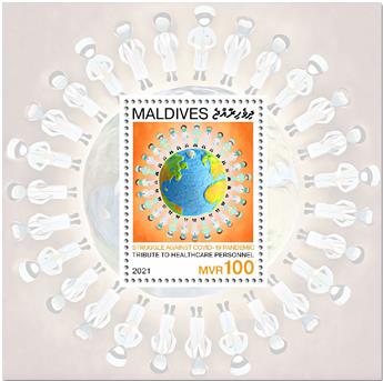 n° 1499  - Timbre MALDIVES Blocs et feuillets