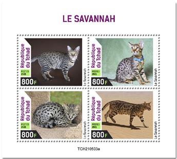 n° 3798/3801  - Timbre TCHAD Poste