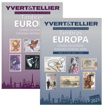EUROPA  - 2022 + Mise à jour 2023 (Catalogue des timbres EUROPA, Conseil de l'Europe, EUROMED, SEPAC, NORDEN)