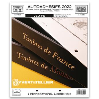 FRANCE AUTOADHESIFS FS : 2022 - 2E SEMESTRE (JEUX SANS POCHETTES)